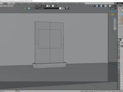 Award glass plate 3D model