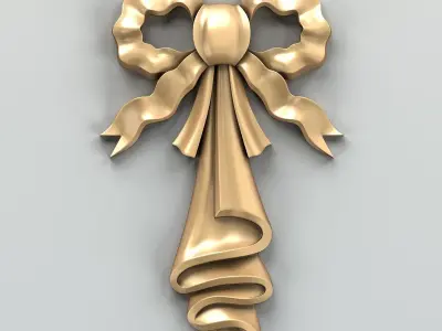 Carved decor central 016 3D model