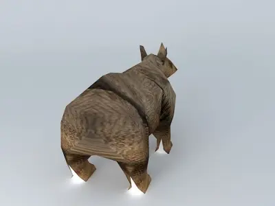 Rhino rhinoceros 3D model