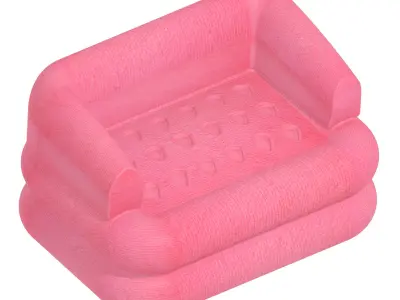 Exquisite Cushion Sofa 3D print model