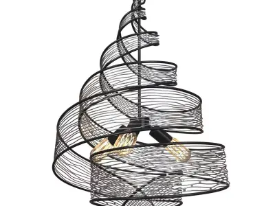 FLOW 3LT TWIST PENDANT by Varaluz 3D model