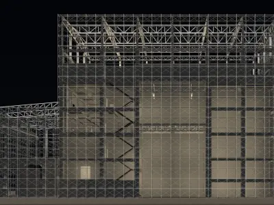 Industrial construction scene 25i10 3D model