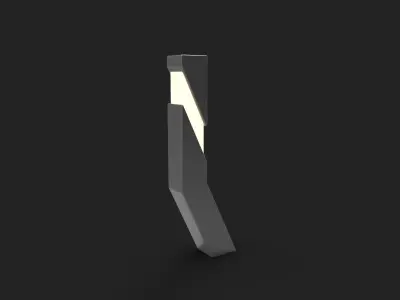 Luxury Lighted Bollard 2 3D model