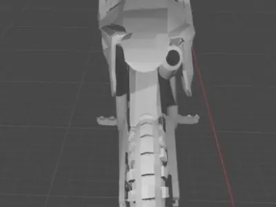 Enduro Motorcycle  3D model