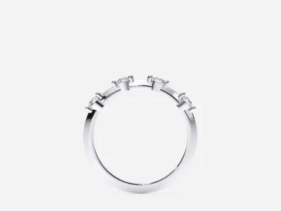 ZDR0191 ring with diamonds gold 3D print model