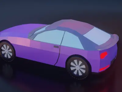 LOW POLY CAR Low-poly 3D model 25
