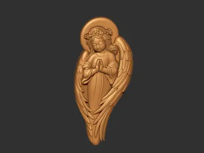 praying angel 2 3D print model