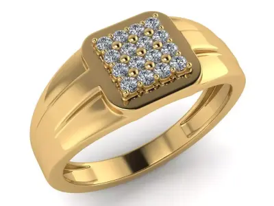 light weight gold diamond rings-C111116SKCH2025997-wt-5-10 3D print model