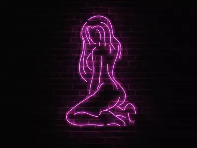Neon 3D Model 15 - Body Shape 5 3D model