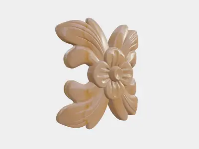 Flower Decor For Wood Carving 3D print model purchase