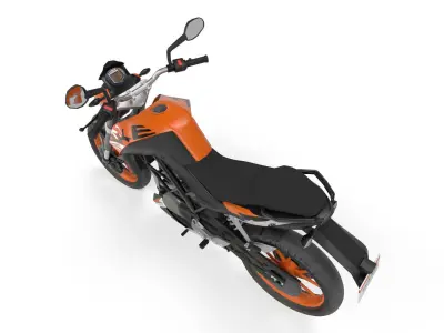 KTM Duke 125 Low-poly 3D model