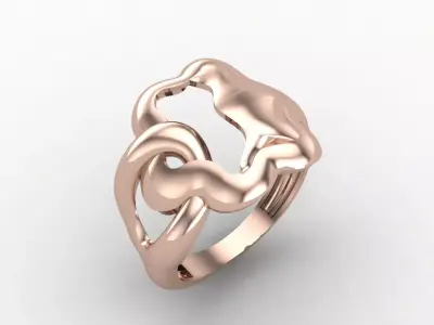 Plain Ring Women Ready STL 3DM Models Womens Rings 3D models 3D print model 2