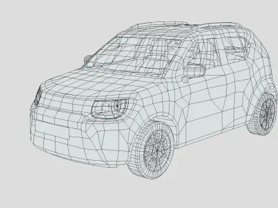 Suzuki Ignis 2021 Low-poly 3D model