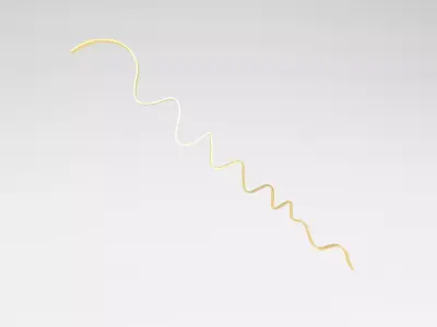 Ribbon v1 011 Low-poly 3D model