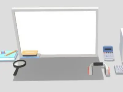 OFFICE TOOLS 14 MODELS Low-poly 3D model