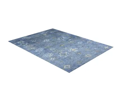 Selby Hand Knotted Rug Free 3D model