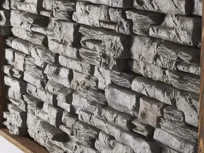 Stone panel decorative n5 3D model