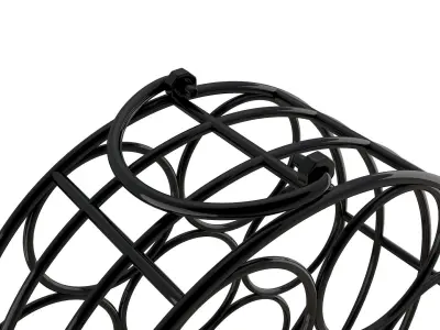 Circular Wine Rack 3D model