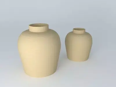 Vase two vases Free 3D model