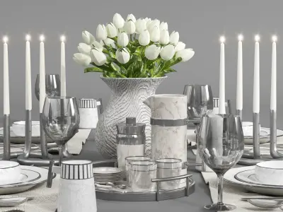 tableware set07 3D model