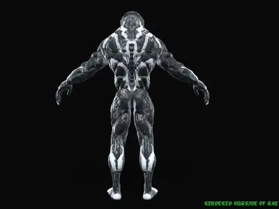 Monster Alien Low-poly 3D model