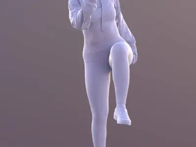 Sheona 10450 - Fitness Girl Low-poly 3D model