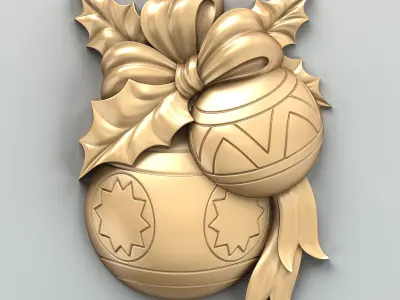 Carved decor central 020 3D model