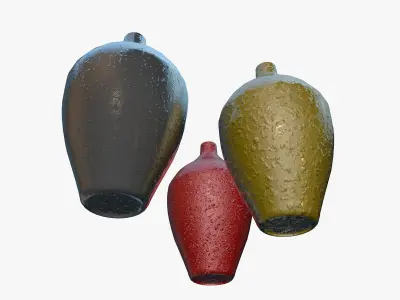 Decorative Vases 3D model buy