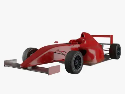 Formula 4 car 3D model