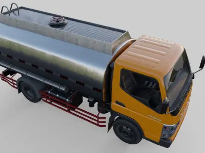 Mitsubishi Fuso tank truck 3D model