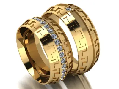 ring set 30 collection1 3D print model