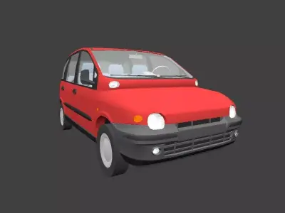 Late 90s minivan 3D model