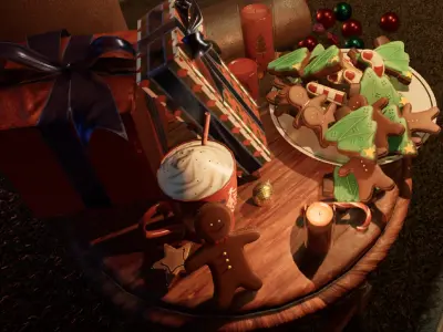 The Festive Christmas 3D Asset Pack 3D model