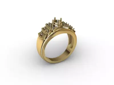 Man bow ring  3D print model