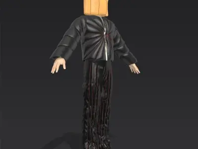 3d Fashion Rick Owens X Moncler Puffer Jacket Clothing Apparel 3D model