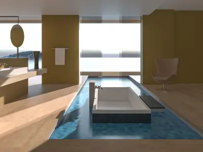 Bathroom 05 VR-ready Low-poly 3D model