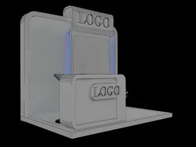 Booth Exhibition Stand A15b 3D model