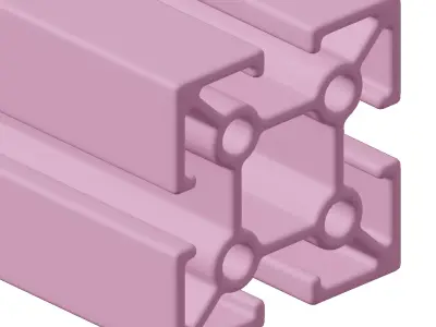 Plastic Premium Square Profile Toy 3D model