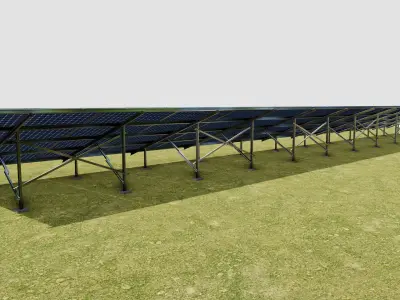 Solar Panel Steel Construction Type 21 3D model