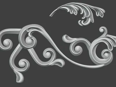 Floral Design Collection1 Low-poly 3D model