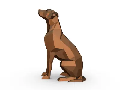 rhodesian ridgeback 3D print model