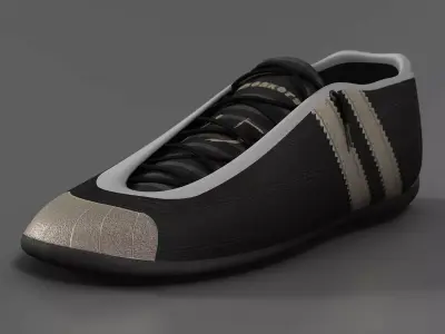 Sneakers silver sneaker 3D model