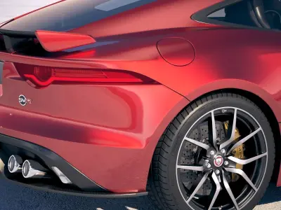 Jaguar F-Type SVR Coupe 2018 3D model