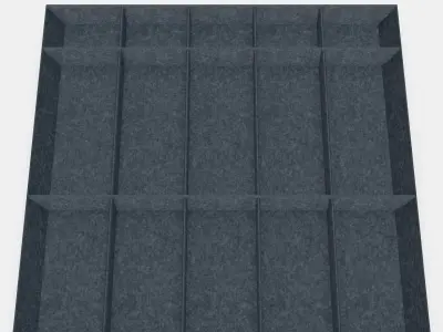 UPPDATERA Adjustable organiser for drawer Low-poly 3D model