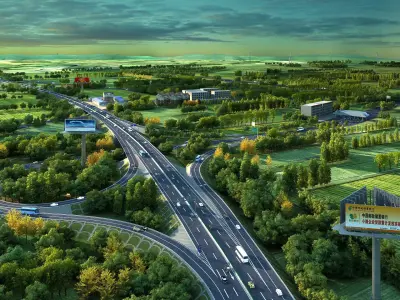 Twilight Highway 3D model