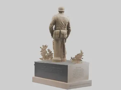 Fallen Soldier memorial model 2 3D model