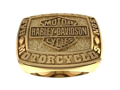 mens ring harley-davidson  3D print model
