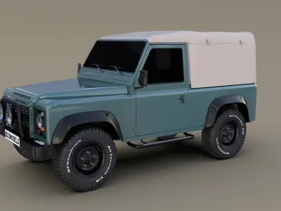 1985 Land Rover Defender 90 3D model