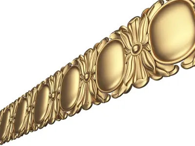 Ornament Element Molding 017 Low-poly 3D model