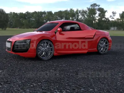 Audi r8 2010 3D print model